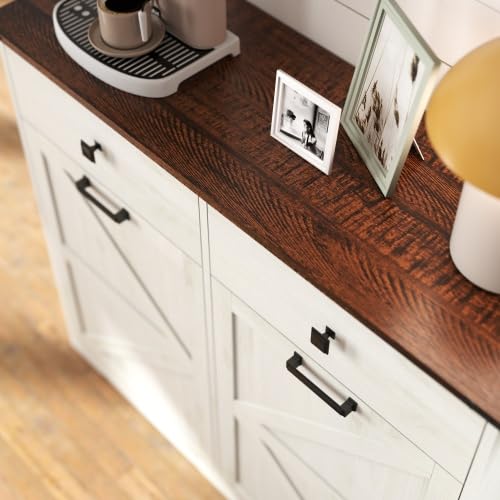 20 Gallon Tilt Out Trash Can Cabinet with Drawer E77028