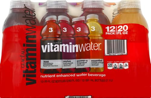 Flavored Water 4 Flavor Variety Pack 20 Fl Oz Bottles Pack of 12 Z32234
