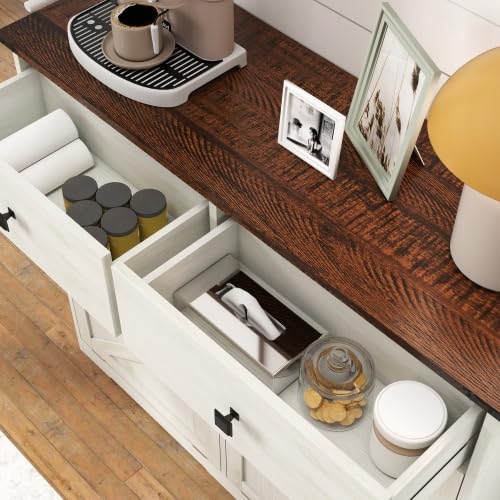 20 Gallon Tilt Out Trash Can Cabinet with Drawer E77028