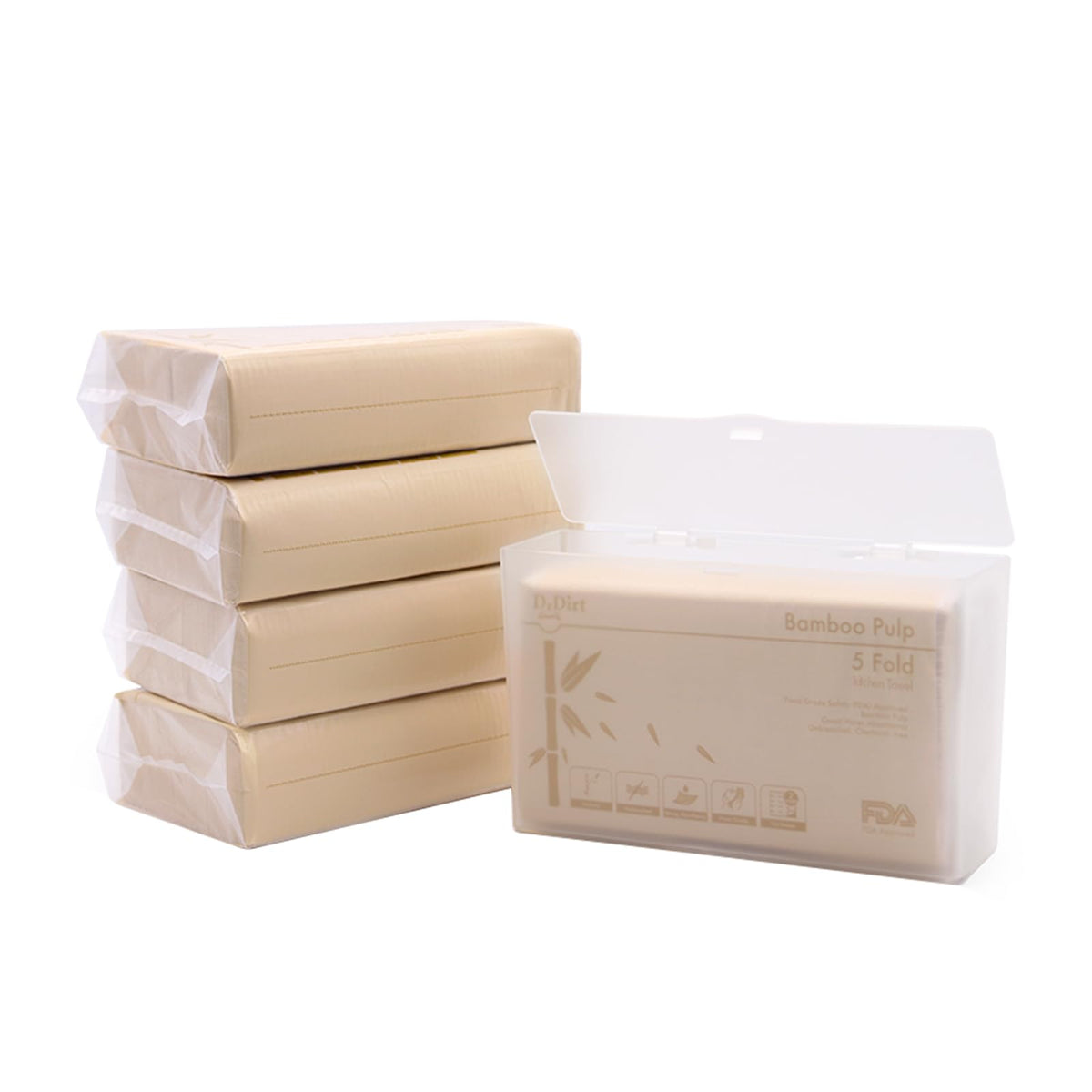 Bamboo Multifold Paper Towels, 5 Packs S82048