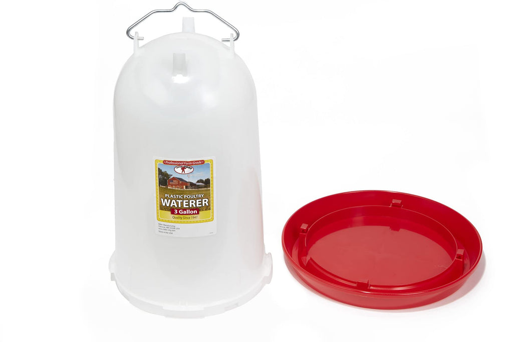 3 Gallon Plastic Poultry Waterer with Handle N979283