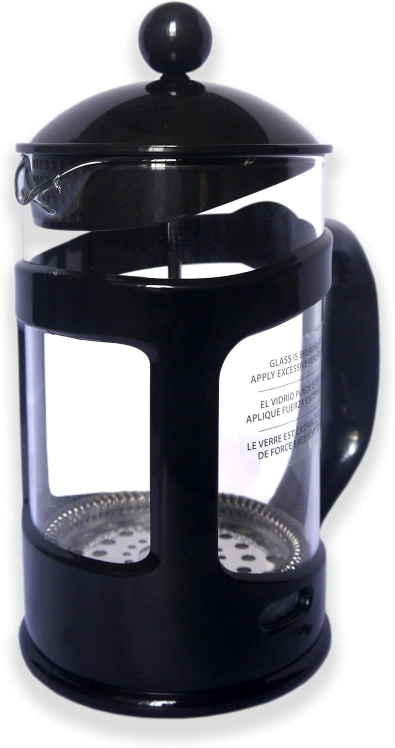 28 Ounce Glass French Press Coffee Maker with Stainless Steel Mesh Filter G140