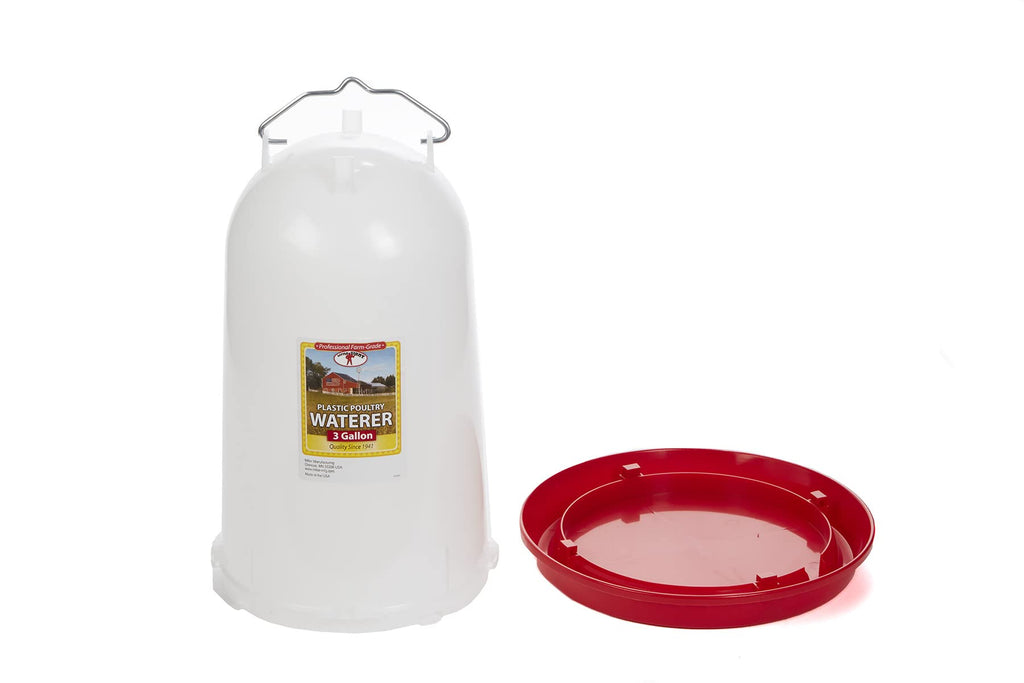 3 Gallon Plastic Poultry Waterer with Handle N979283