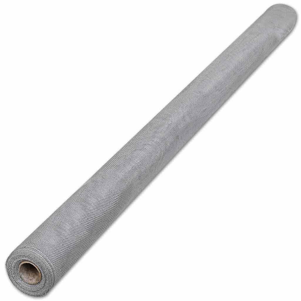 Aluminum Mesh Roll 39.4 x 196.9 Inches Silver A440