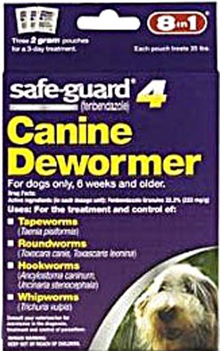 4 Canine Dewormer for Medium Dogs 2 g 3 Pouches F338300