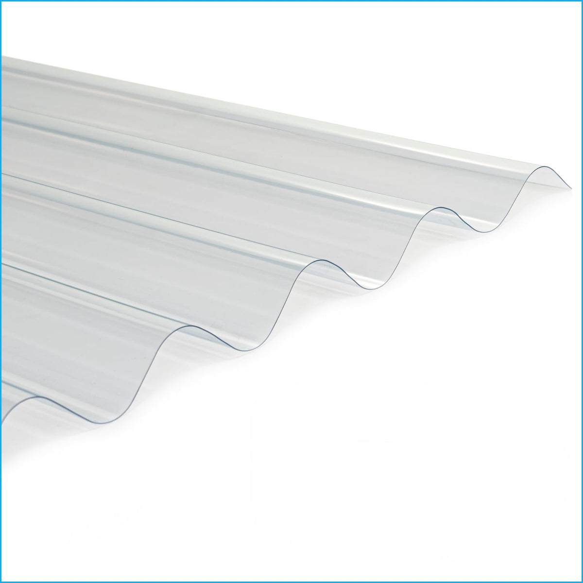 Clear Polycarbonate Roofing Panels 20-Pack 21 in. W x 72 in. L F460054