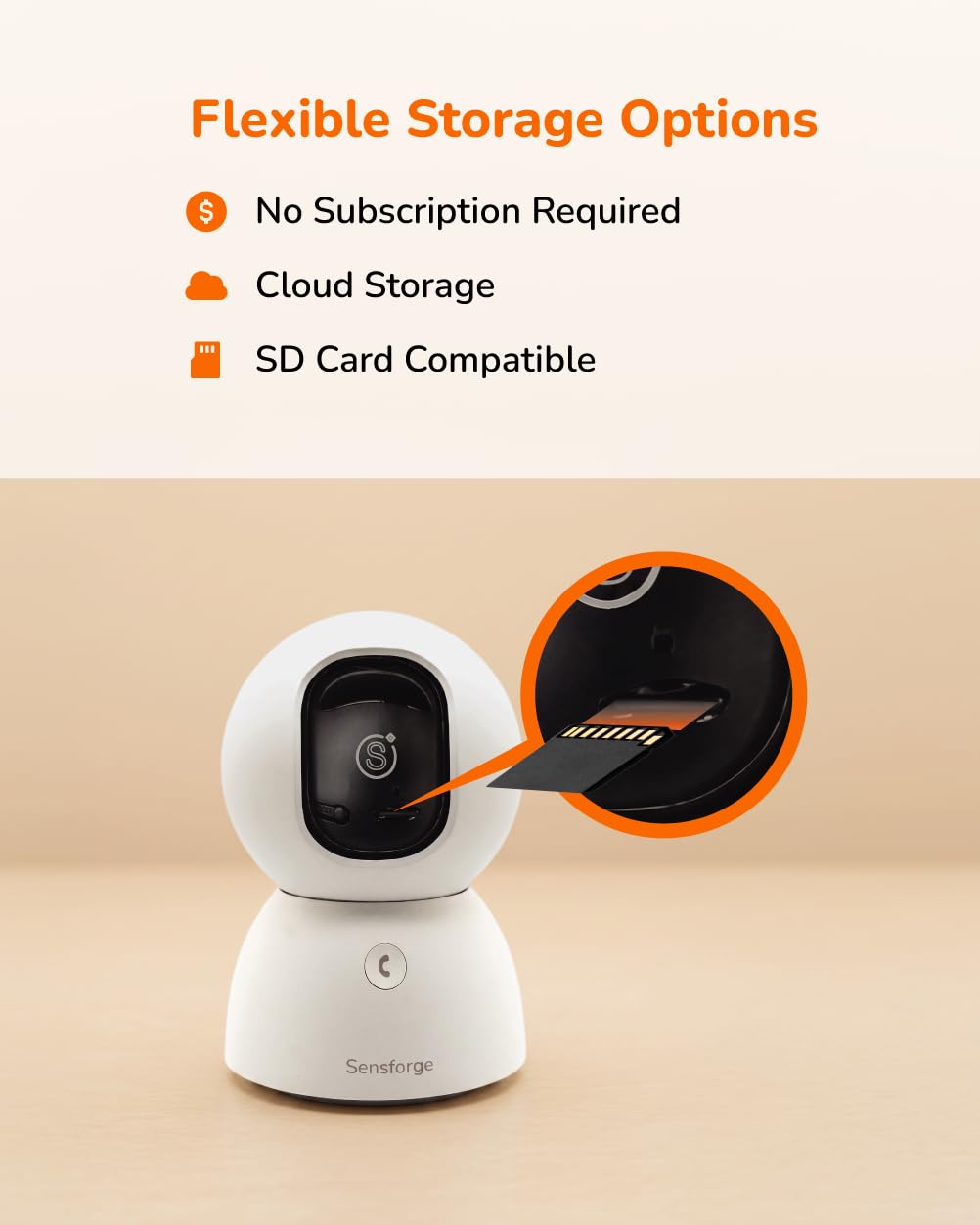 2.5K Indoor Pan-Tilt Security Camera Q306