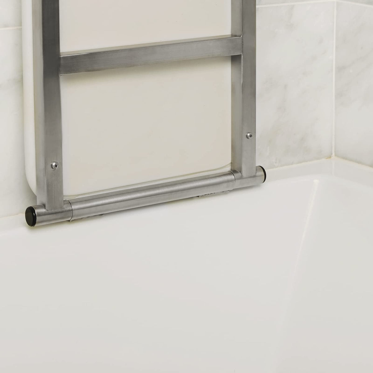 32" x 13.5" White Padded Folding Tub Seat X705317