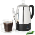 10 Cup Stainless Steel Electric Percolator Coffee Pot O621