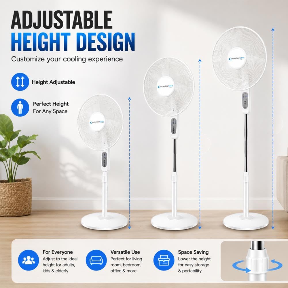 16" Standing Fan with WiFi Control B493