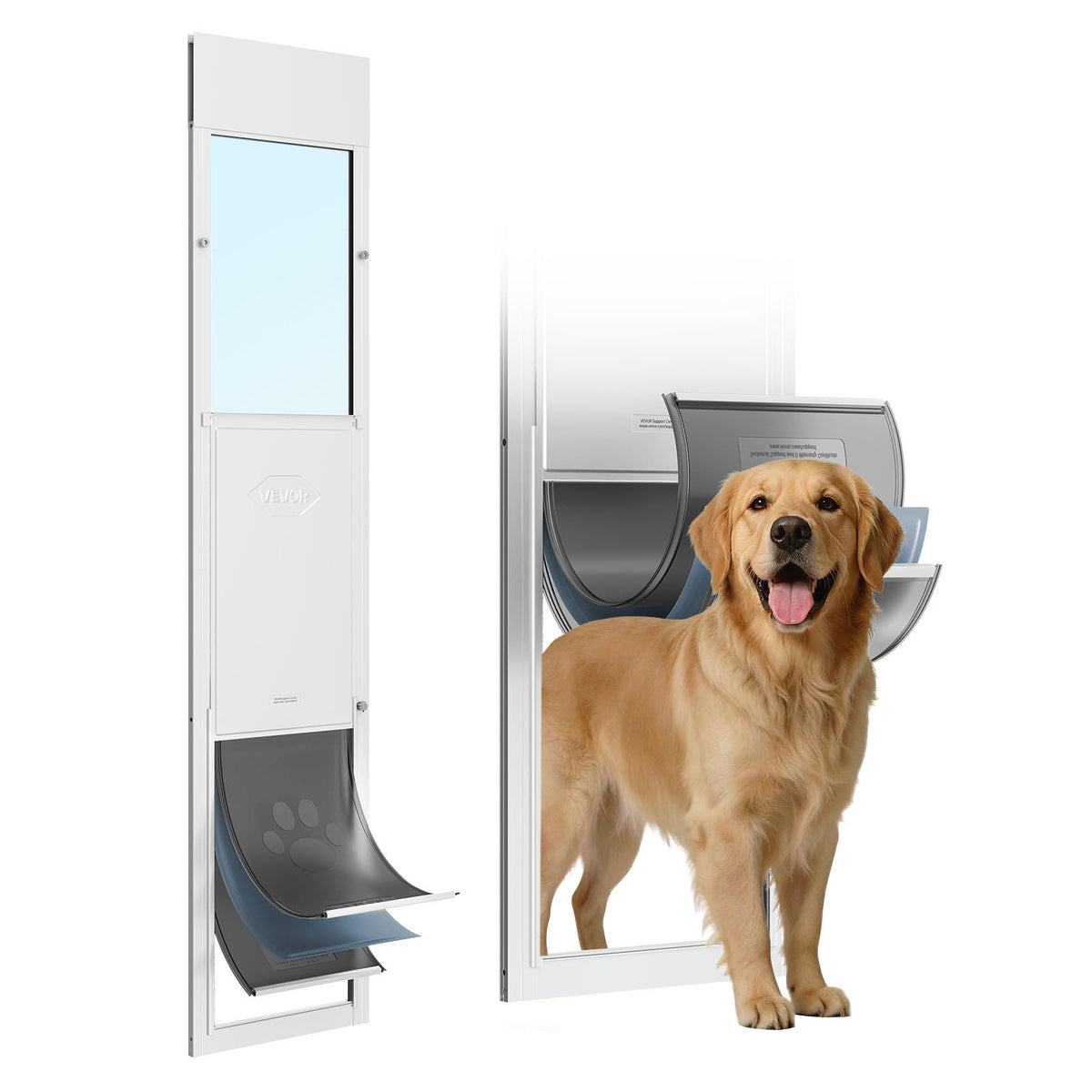Sliding Glass Dog Door with Aluminum Alloy Frame J361574