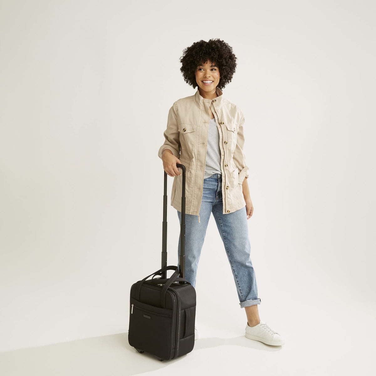 Black Rolling Work Bag U88442