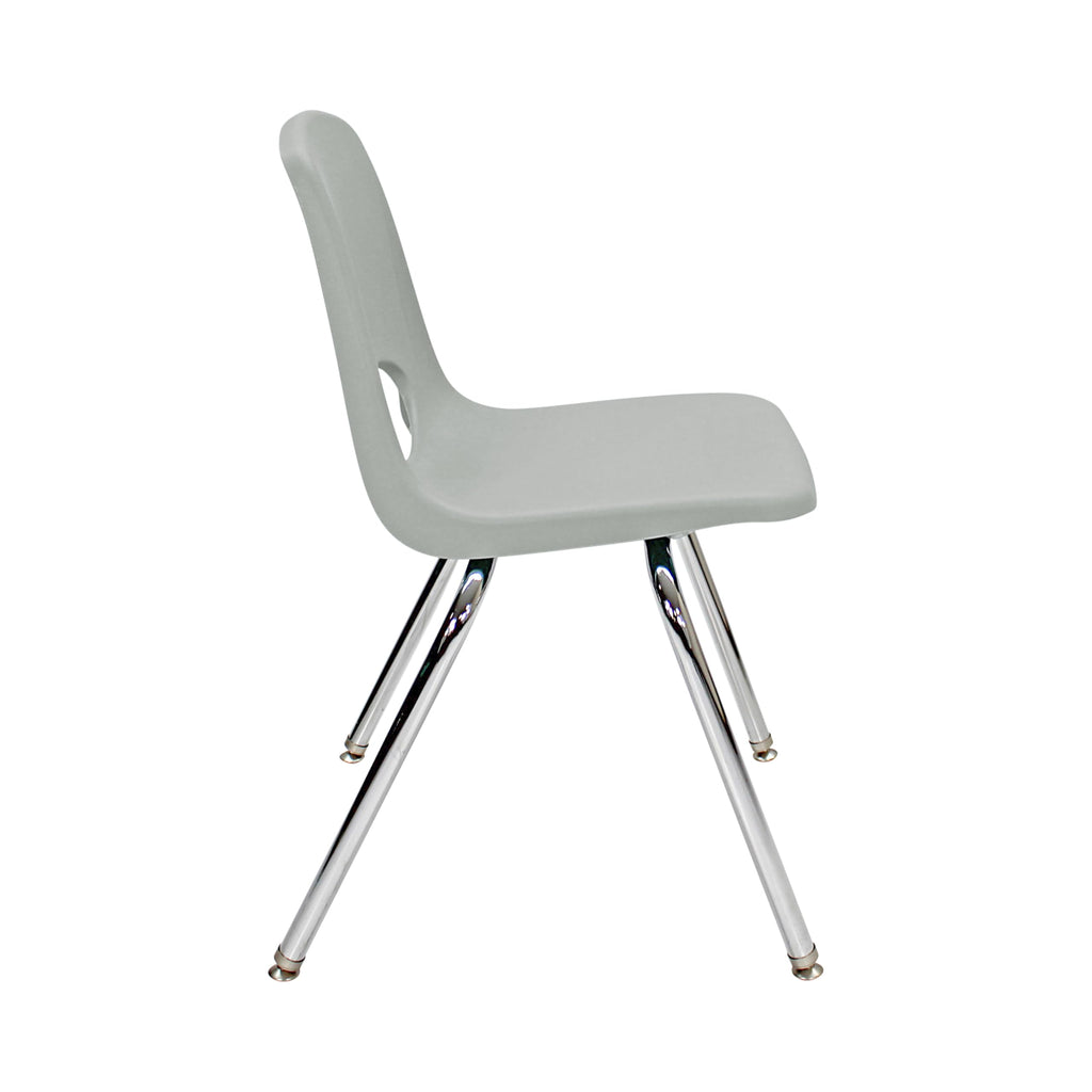18" Light Gray School Stack Chair K7389