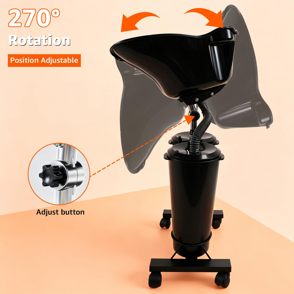 Portable Shampoo Bowl with Electric Pump V13630