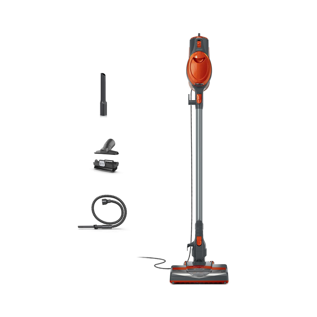 Corded Stick Vacuum with Crevice Tool, Pet Multi-Tool & Precision Duster, Orange W3423
