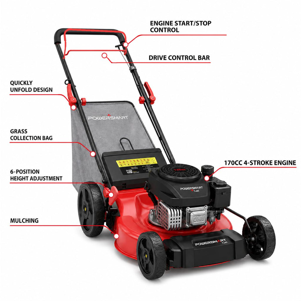 21" Gas Self-Propelled Lawn Mower H19269