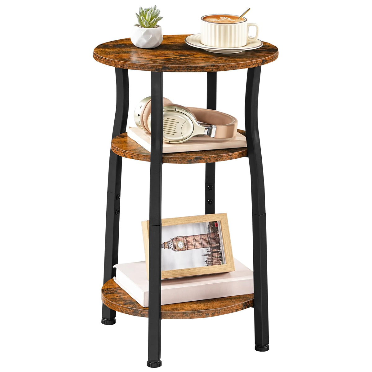 Small Round 3-Tier Storage Side Table K908
