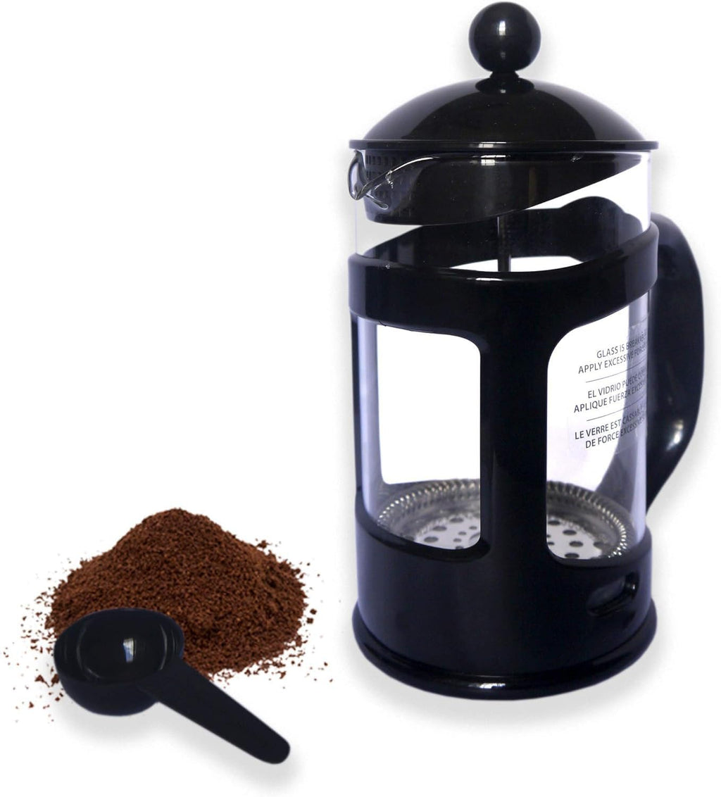 28 Ounce Glass French Press Coffee Maker with Stainless Steel Mesh Filter G140