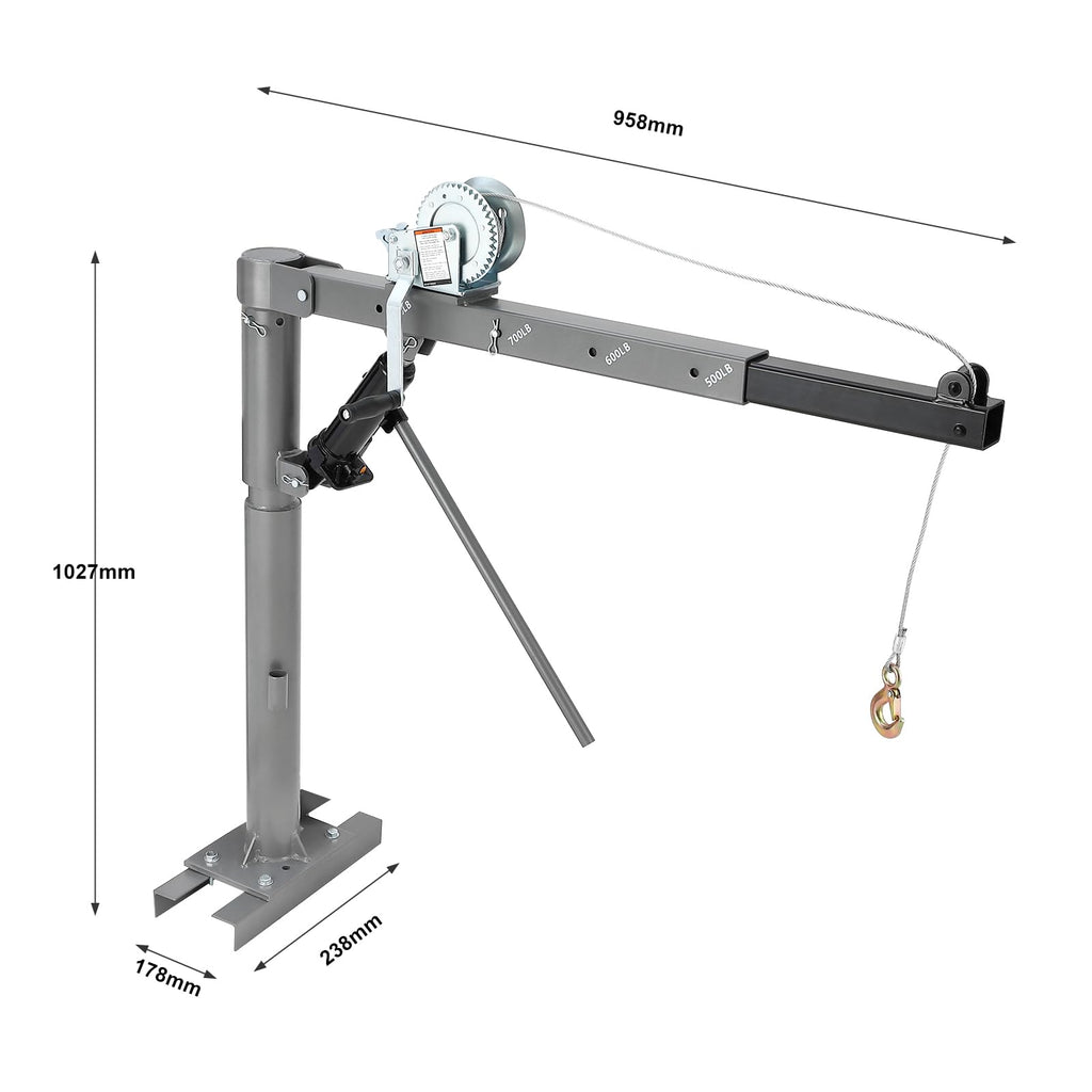 Hydraulic Pickup Truck Crane with 1000 lbs Capacity E2587