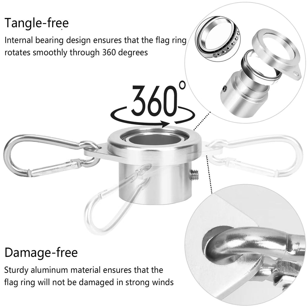 2 Pack 6 ft 1 inch Flag Poles S309512