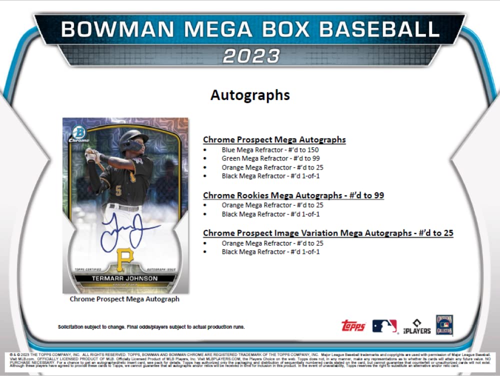 Bowman Baseball Mega Box Y28294