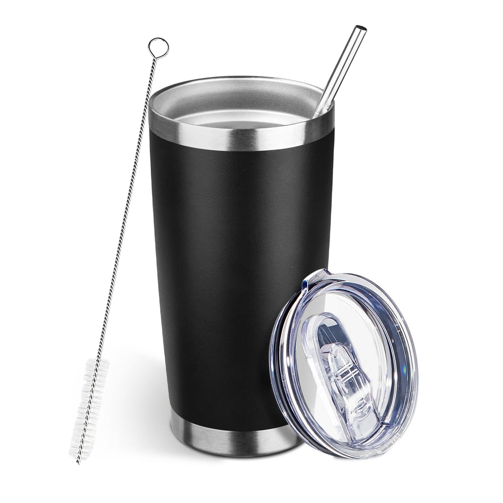 20oz Insulated Tumbler with Lid Straw S3636