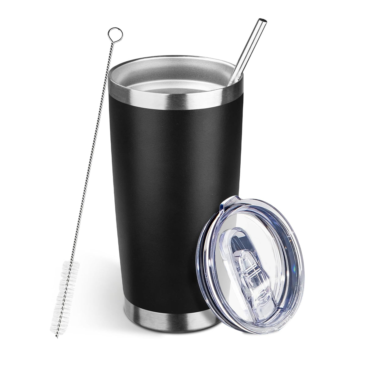 20oz Insulated Tumbler with Lid Straw S3636