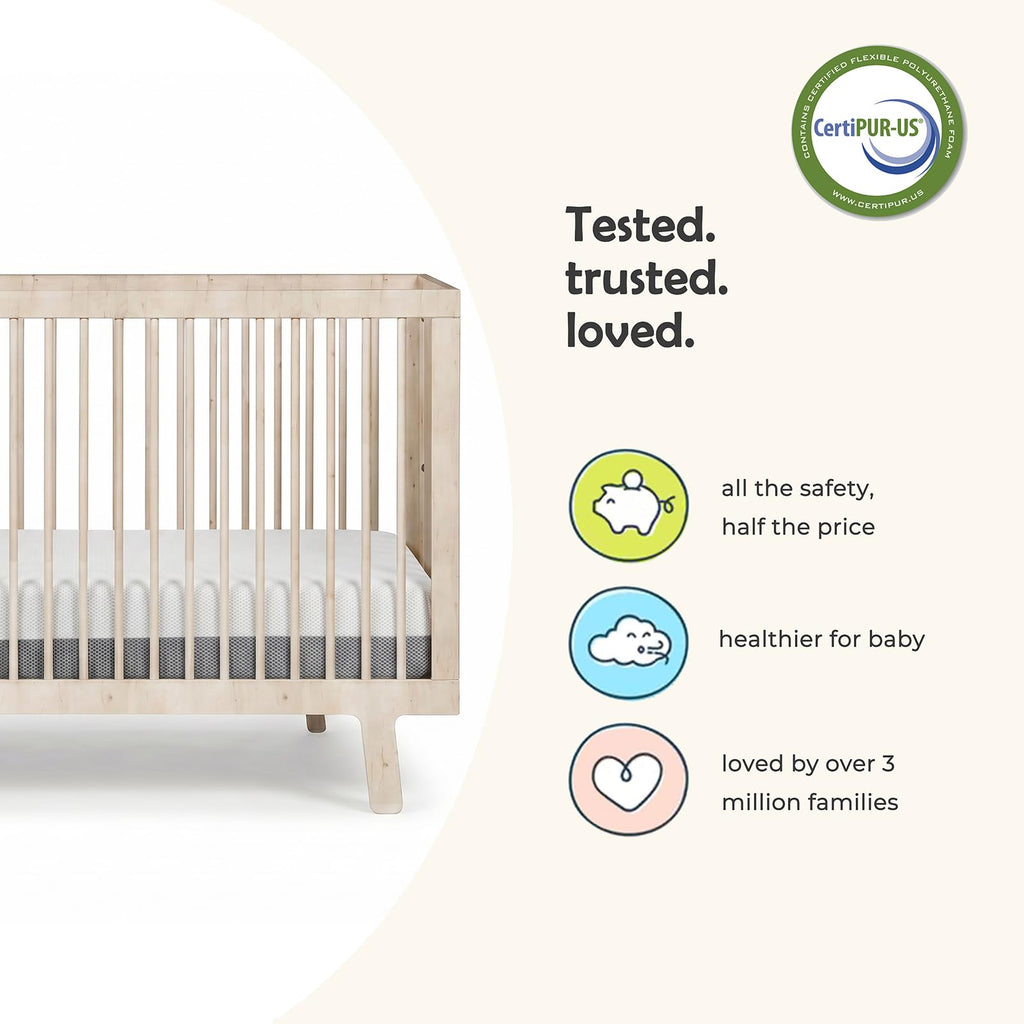 Mini Crib Mattress Dual Sided 38x24x4 Inch P5132