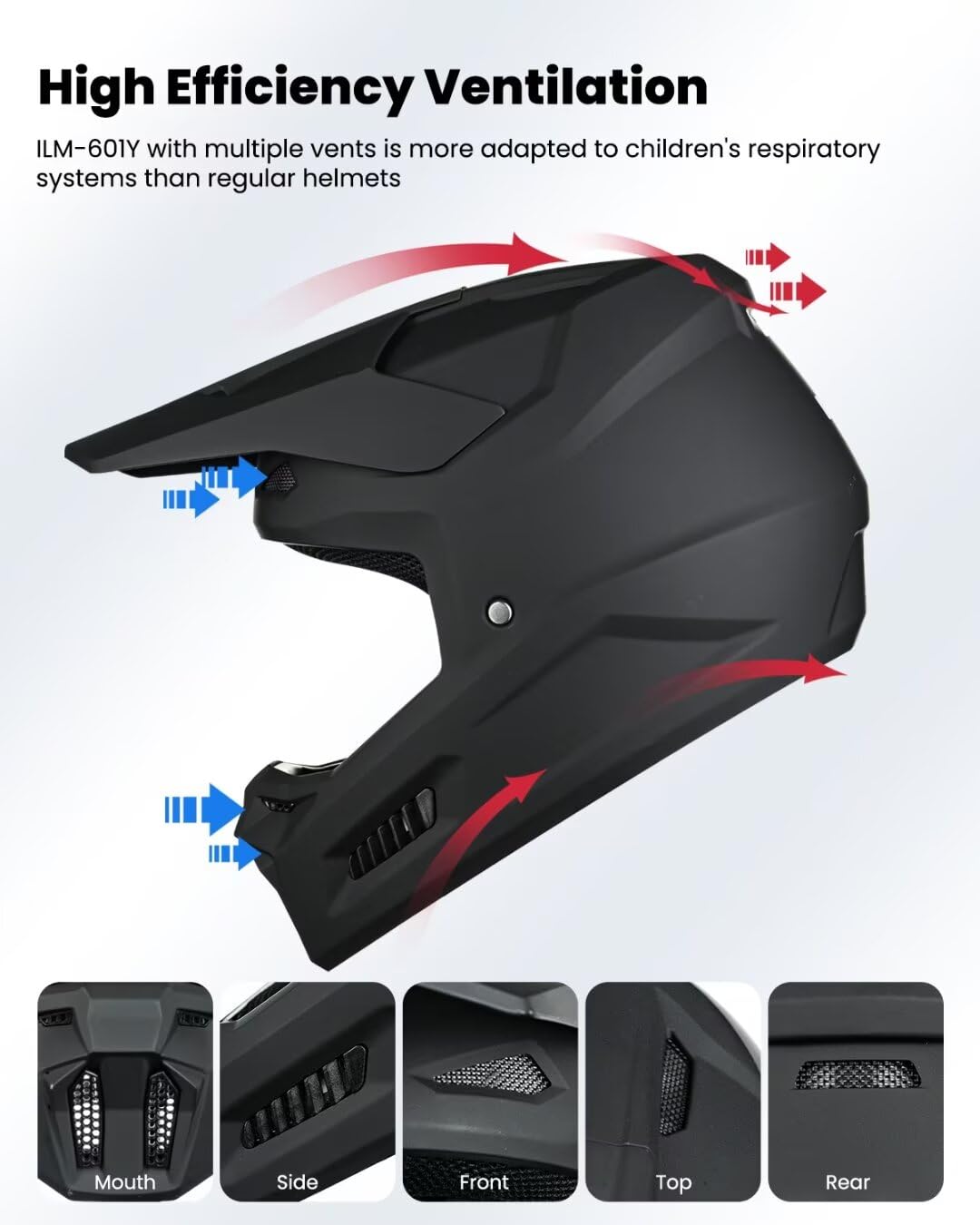 Kids Youth Full Face Dirt Bike Helmet M5281