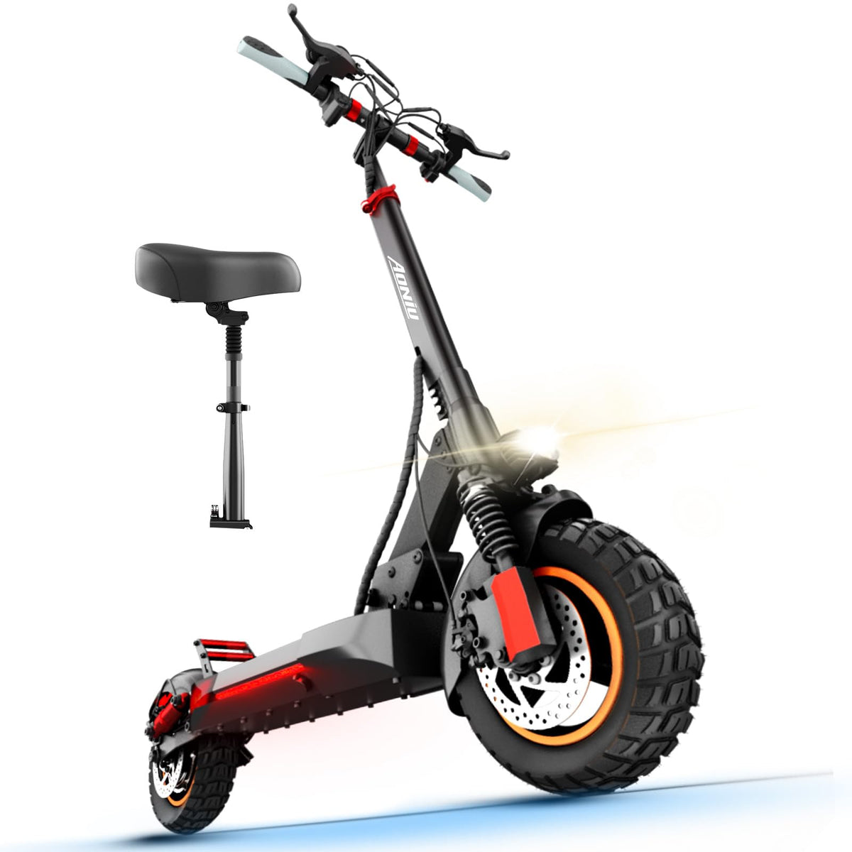 Electric Scooter with Seat 10 inch Off Road Foldable H398