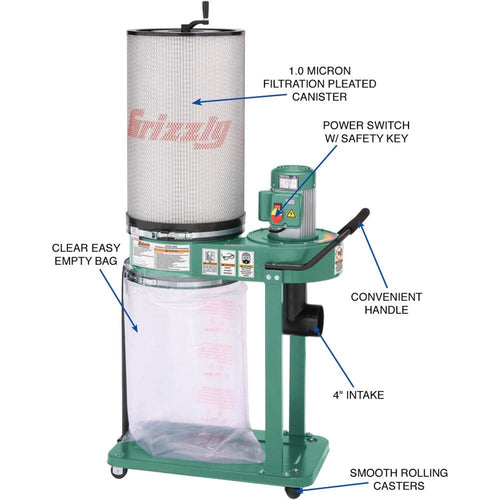 1 HP Canister Dust Collector S458
