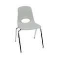 18" Light Gray School Stack Chair K7389