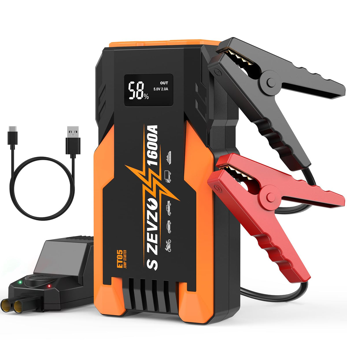 1600A Peak Portable Jump Starter D66534