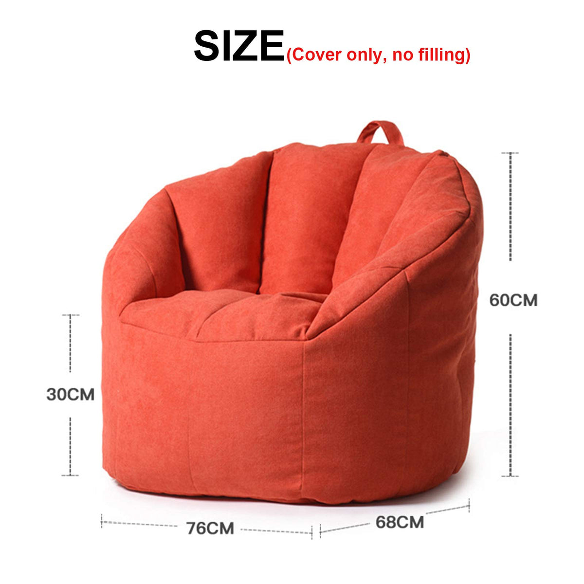 Cotton Velvet Large Bean Bag Chair Cover I809878