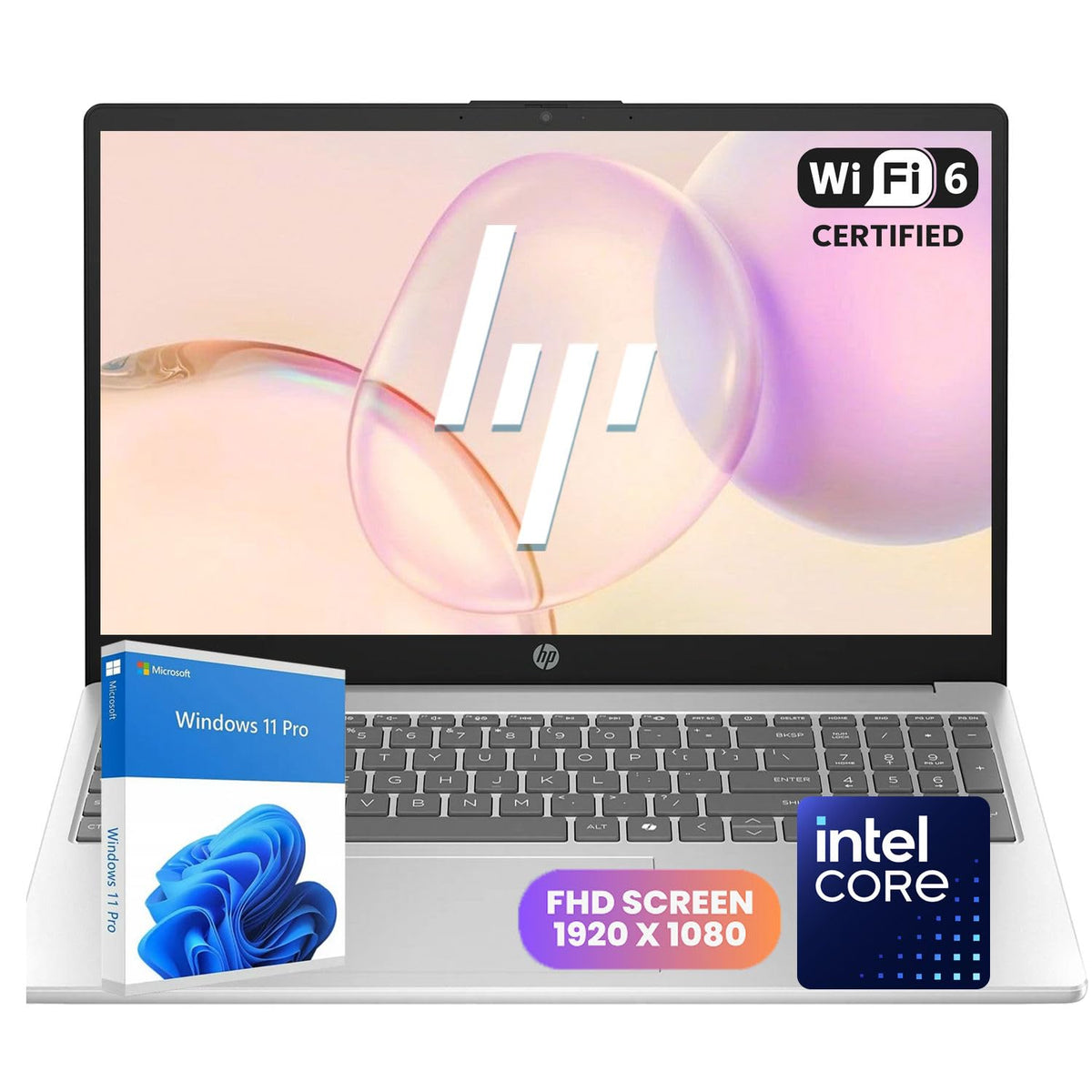 Laptop Intel Processor 8GB DDR4 RAM 512GB SSD 15.6" FHD Display Windows 11 Pro A71807