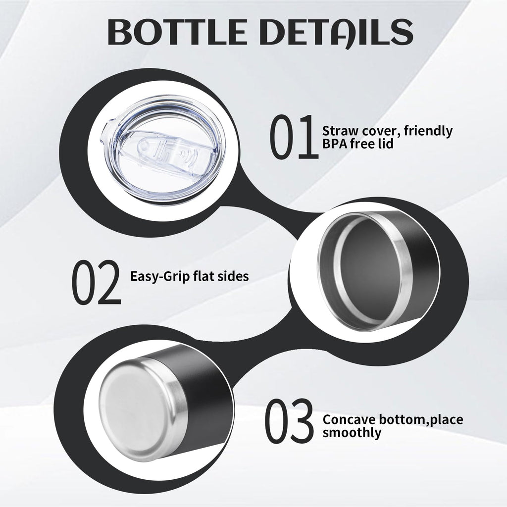 20oz Insulated Tumbler with Lid Straw S3636