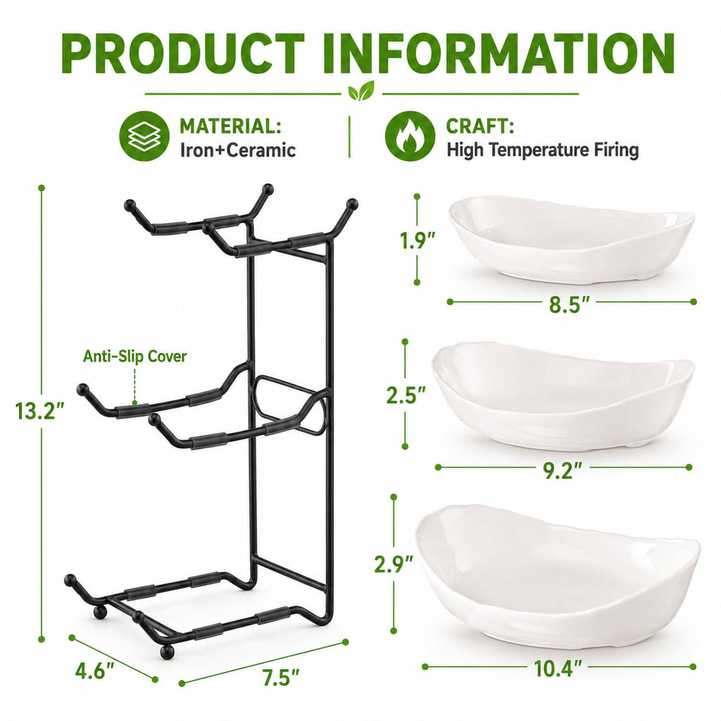 3 Tier Ceramic Fruit Bowl F40591