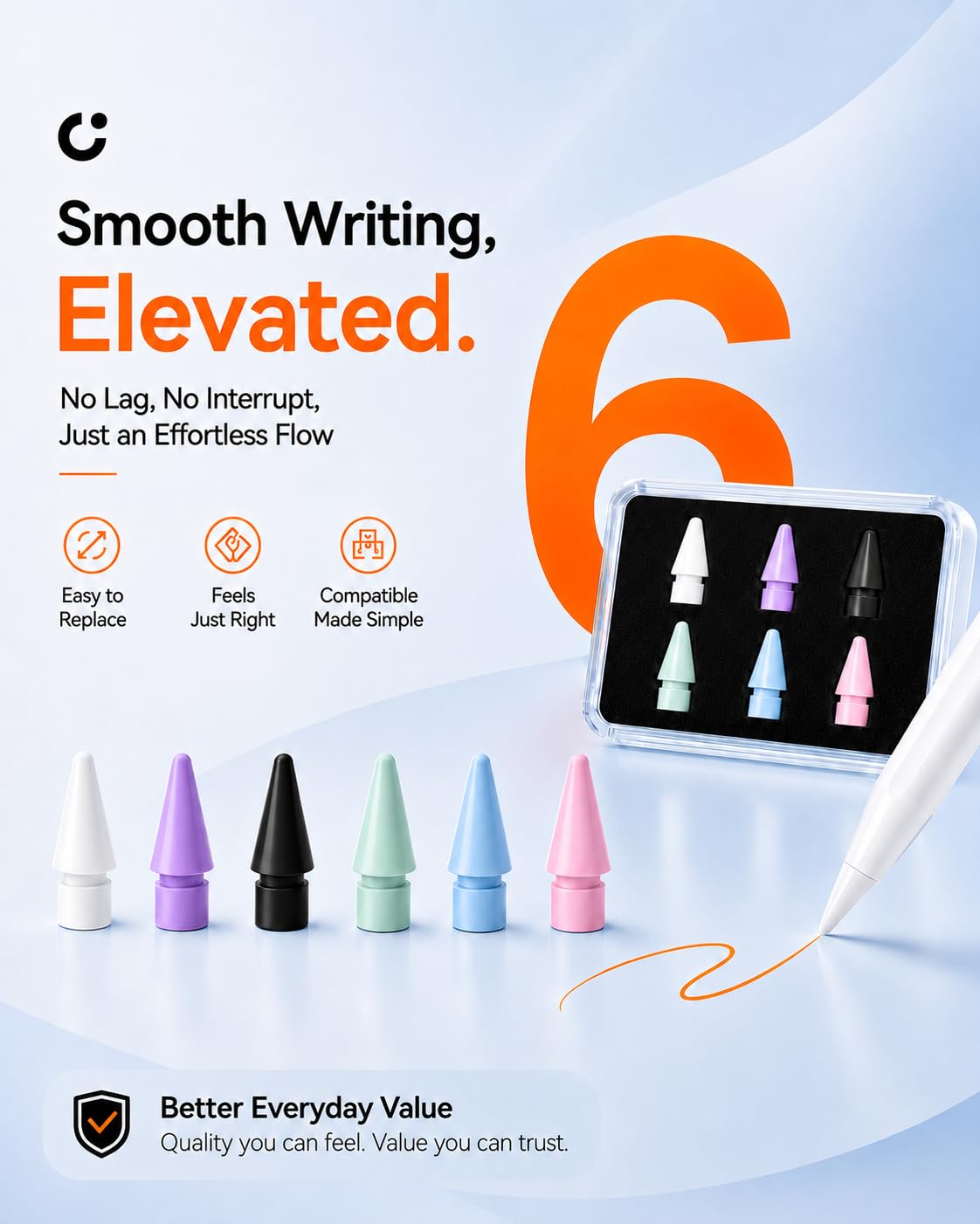 Replacement Pencil Tips 6 Pack E456084