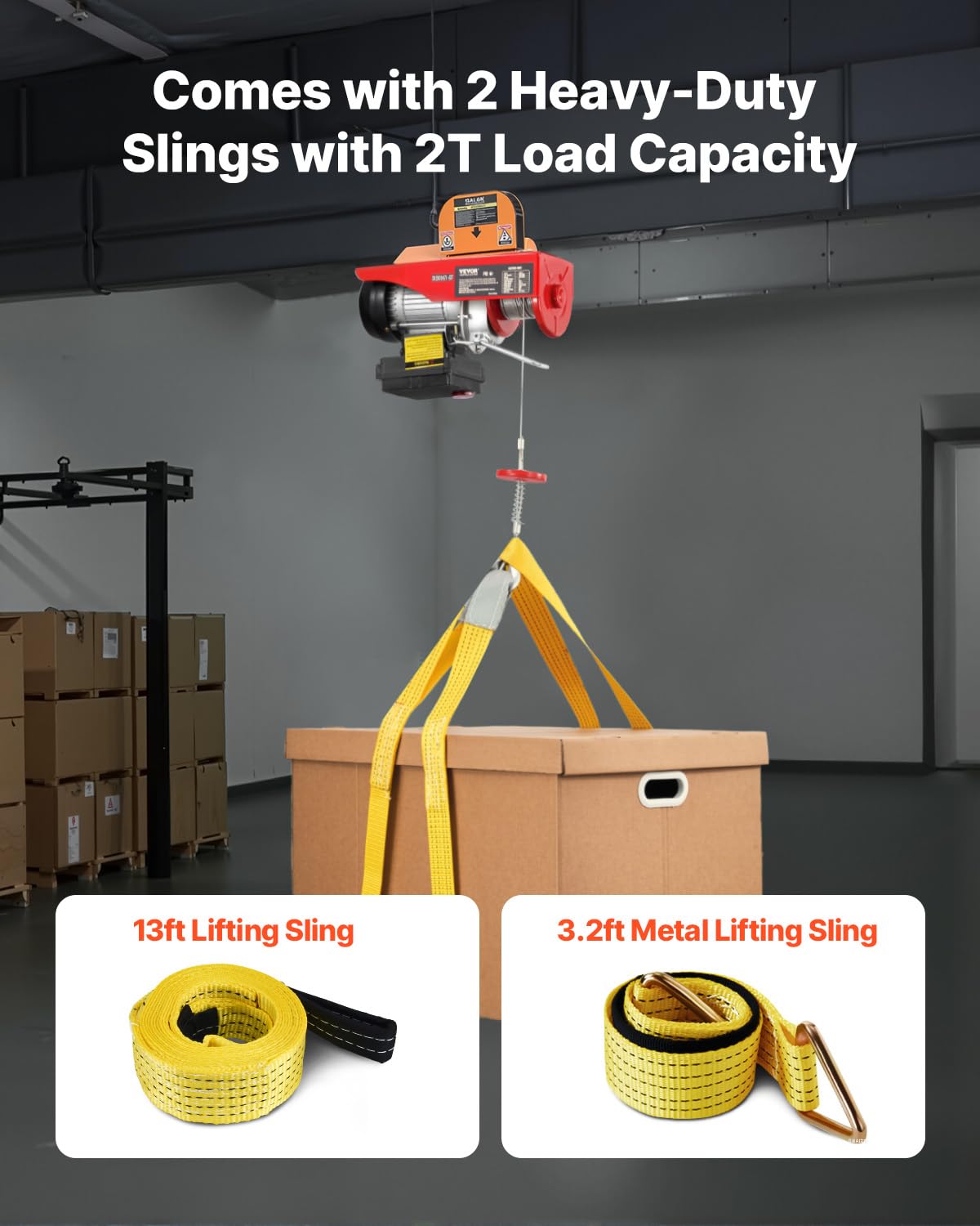 110v 440lbs Electric Hoist with Wireless Remote Control H288711