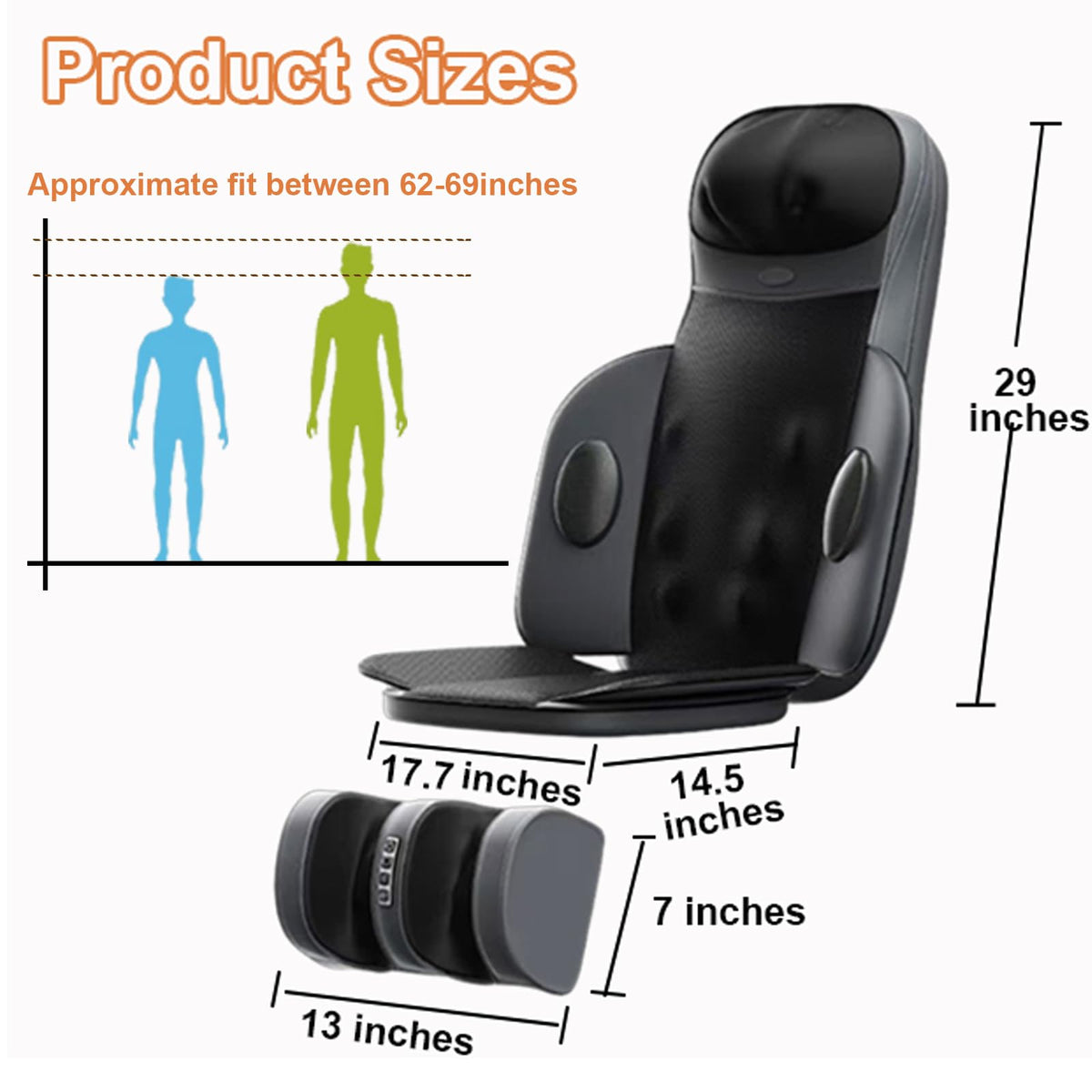 Shiatsu Back Massager with Heat B1434