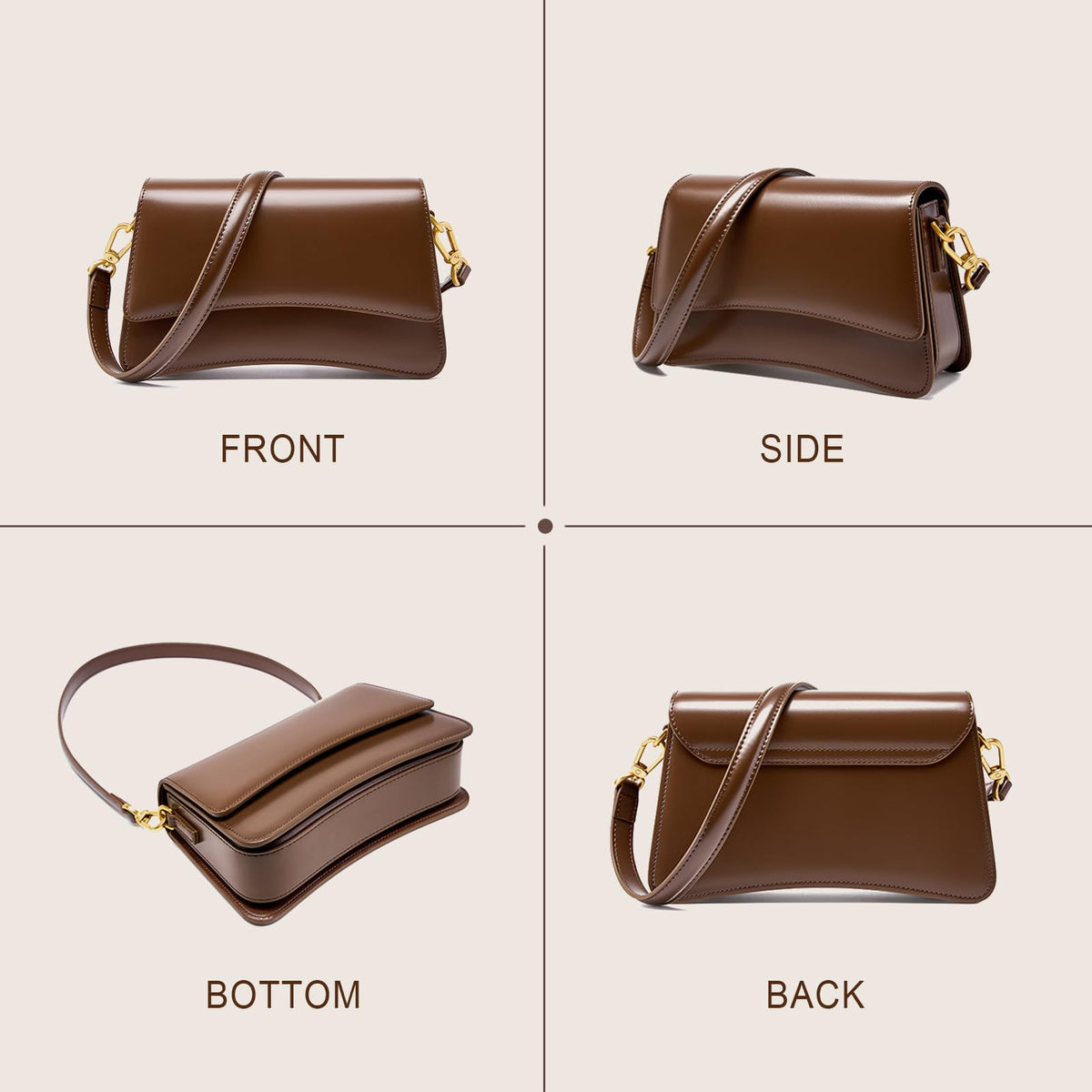 Genuine Leather Crossbody Bag X22896