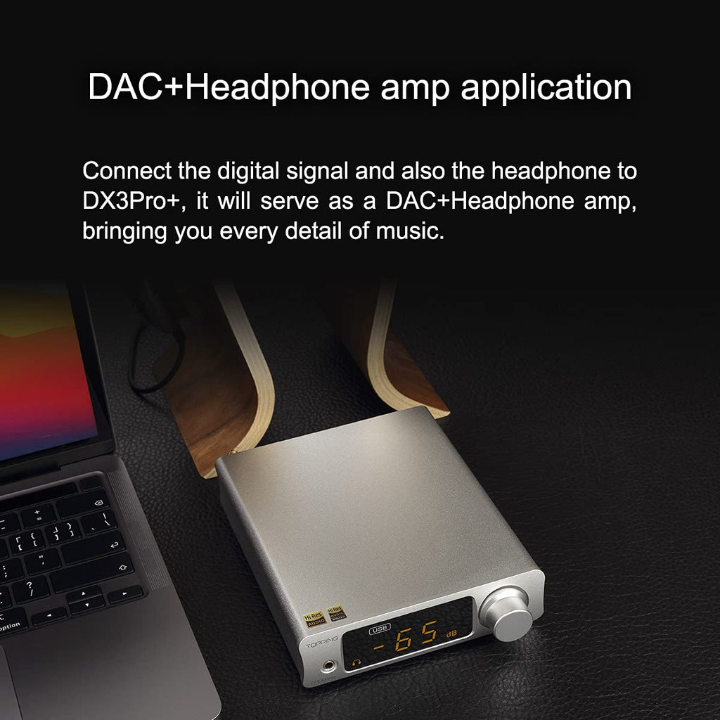 Black Headphone Amplifier DAC AMP with Remote Control P604438