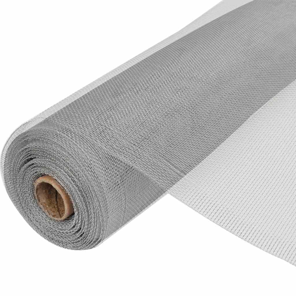Aluminum Mesh Roll 39.4 x 196.9 Inches Silver A440