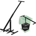 Black Manual Trash Compactor Adjustable Handle T40828