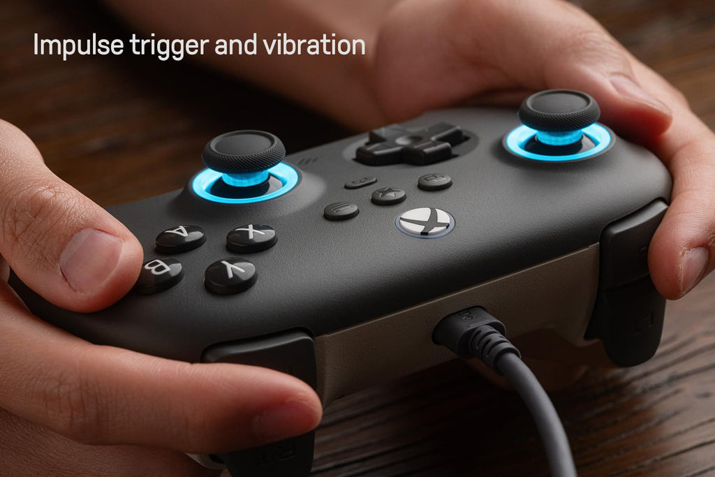 Wired Controller with RGB Lighting Dark Gray V97318