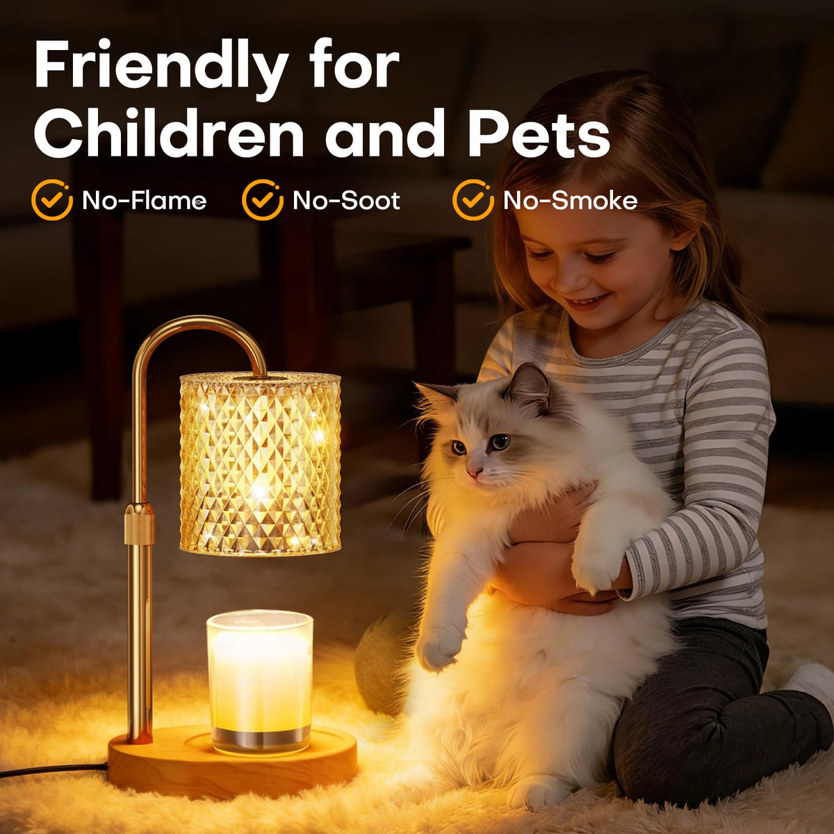 Adjustable Candle Warmer Lamp with Timer Dimmer Q931