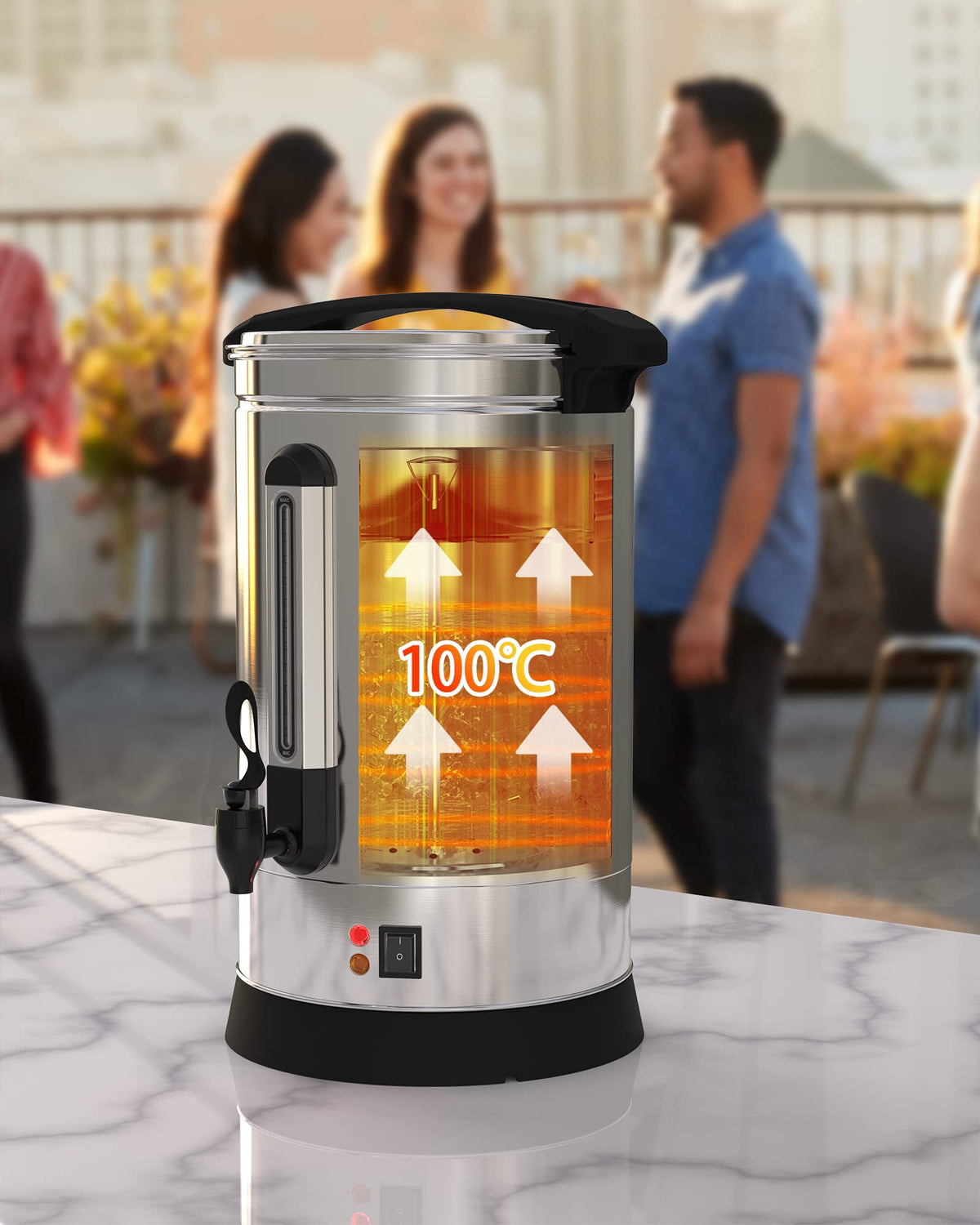 120 Cup Stainless Steel Electric Coffee Urn J195067