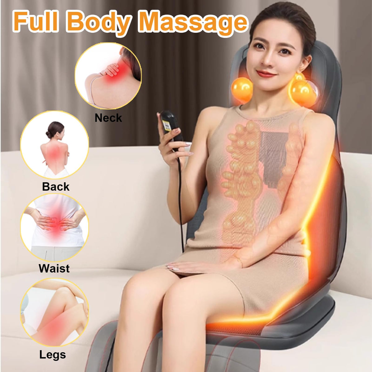 Shiatsu Back Massager with Heat B1434