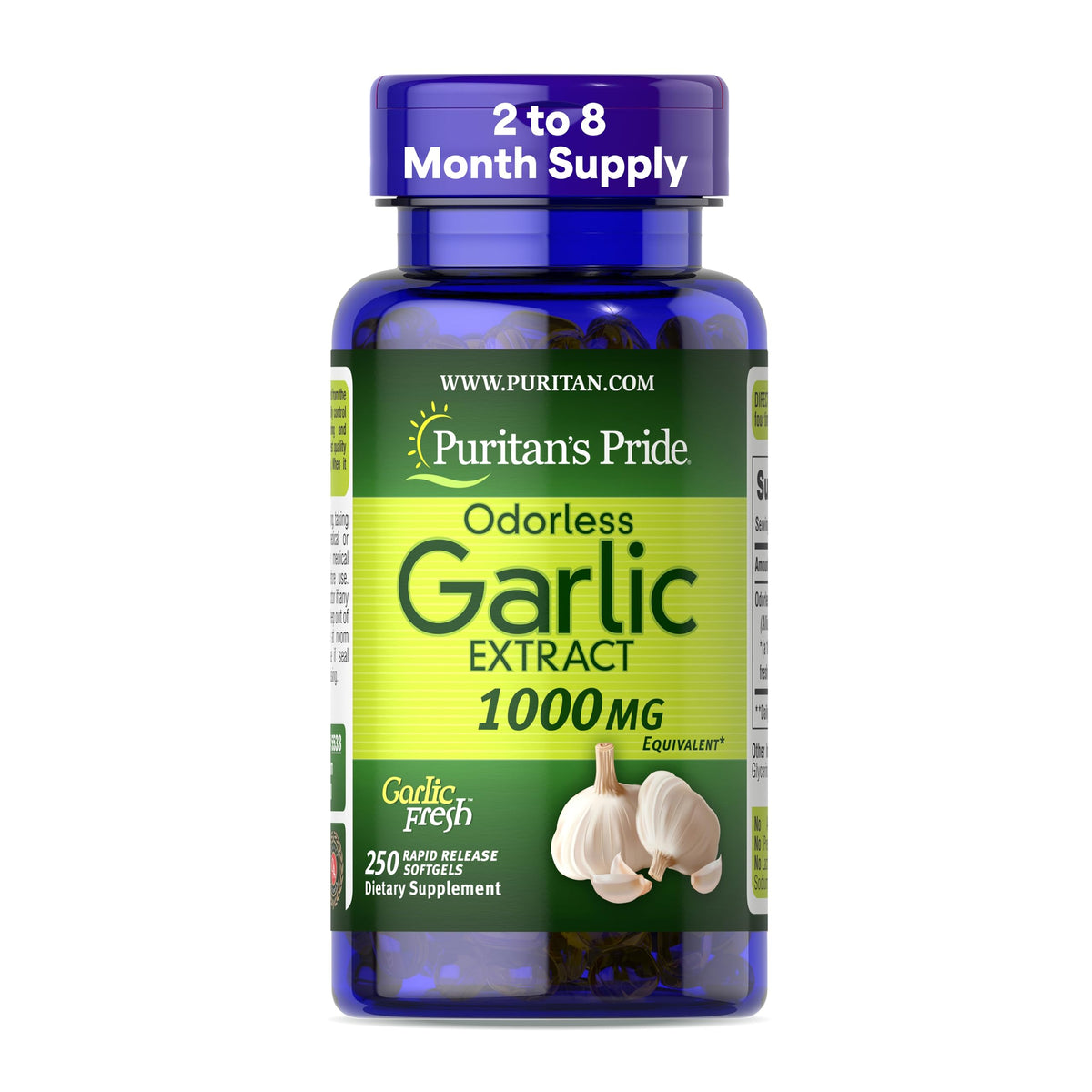 Odorless Garlic 10mg 250 Softgels S6869