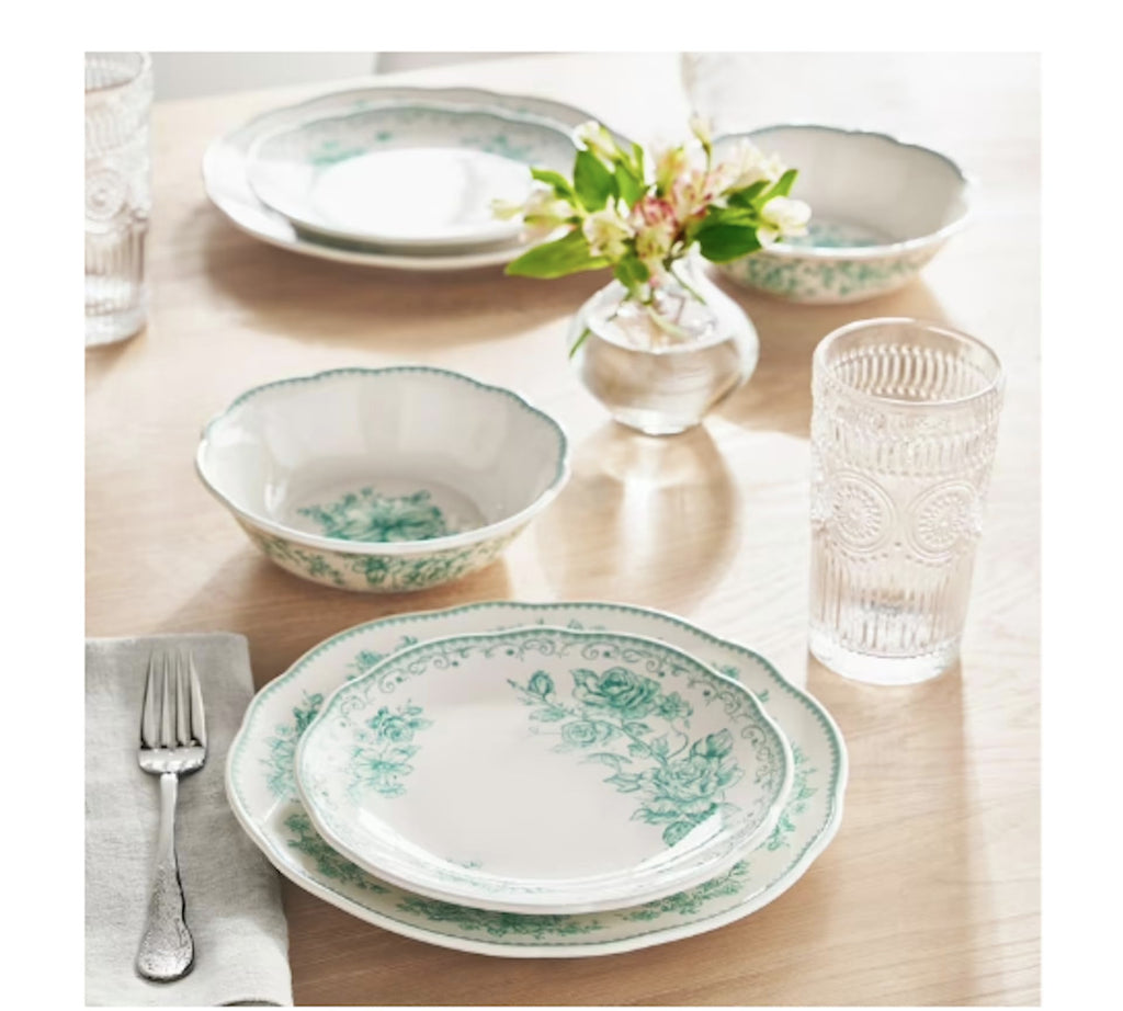 12-Piece Stoneware Dinnerware Set O338